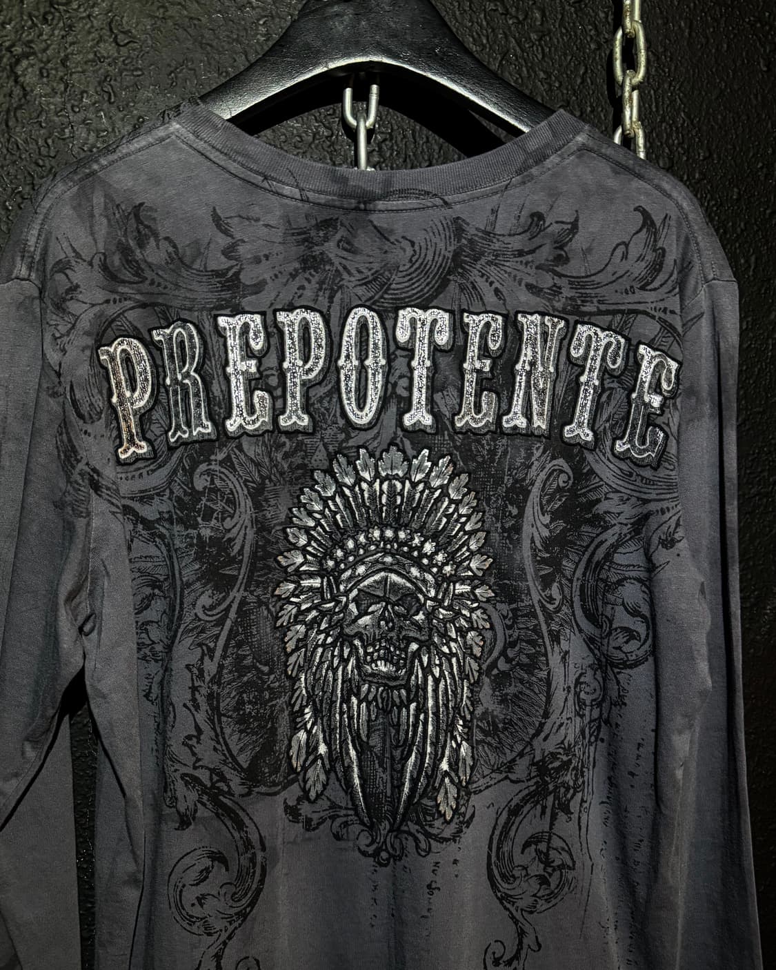 PREPOTENTE – Silver Wing Skull Graphic L 상품이미지6