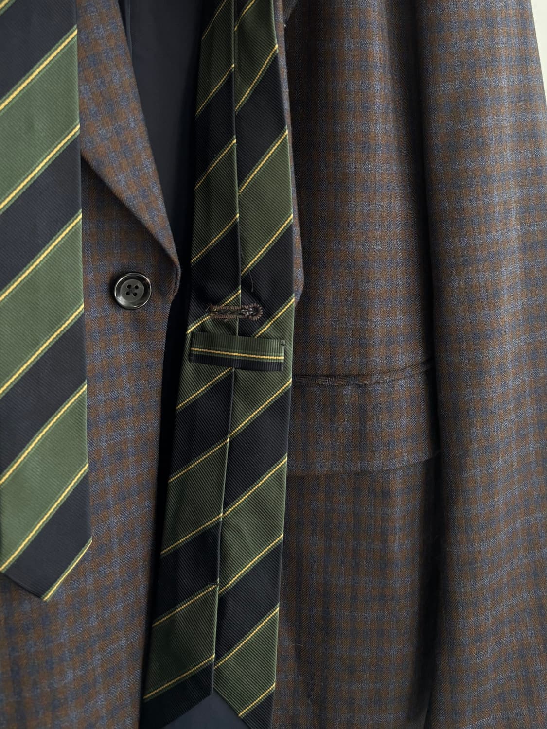 Mihara Yasuhiro 미하라 야스히로 타이 체크 울 블레이저 상품이미지7