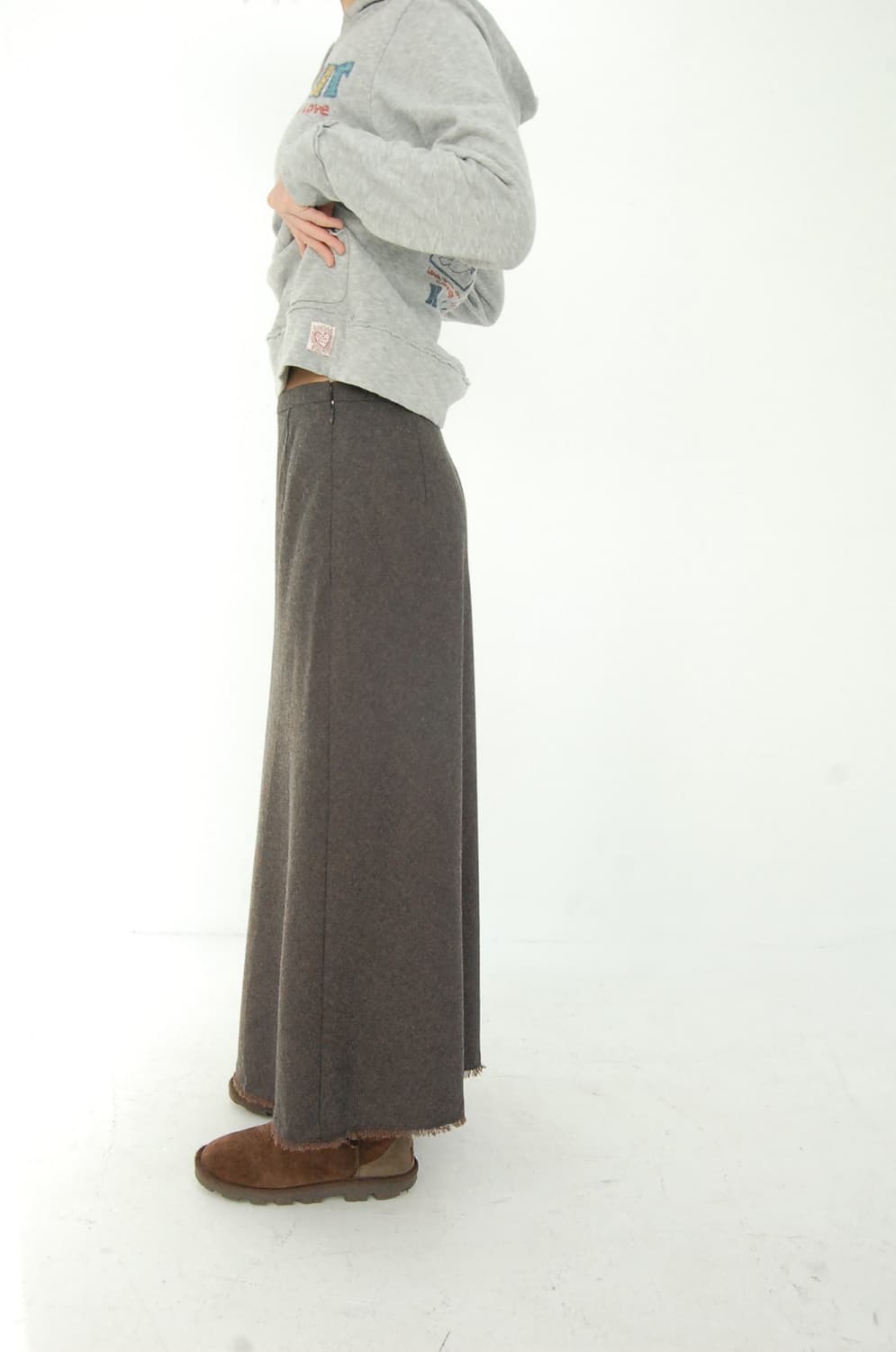 El midas fringe wool skirt 상품이미지2
