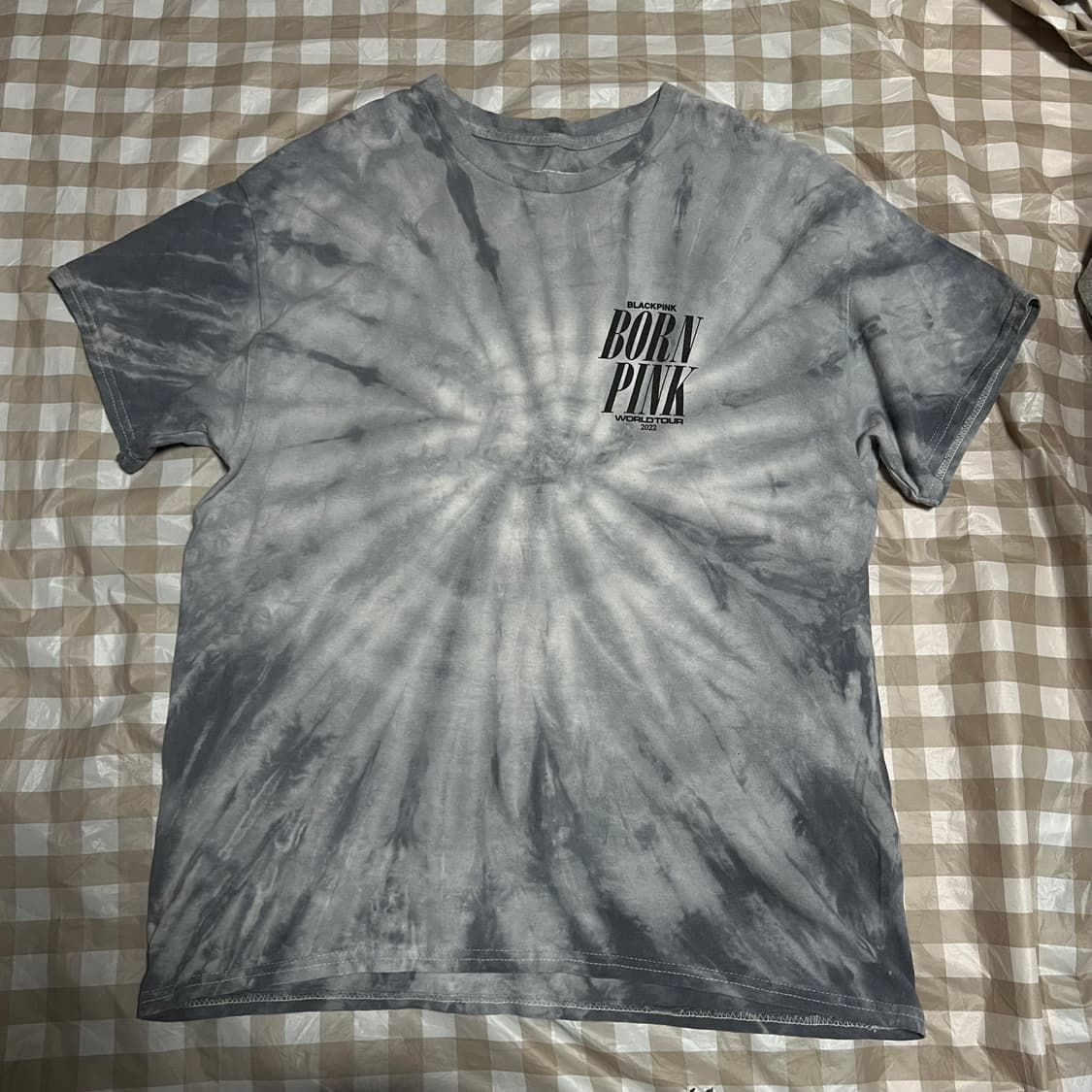 블랙핑크 2022 월드투어 타이다이 반팔 L 굿즈 반팔티 나염 블핑 상품이미지1