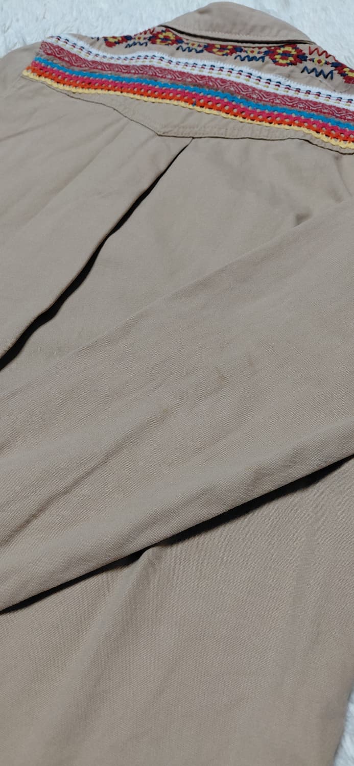 TITICACA 에스닉 자수 셔츠 원피스 상품이미지6