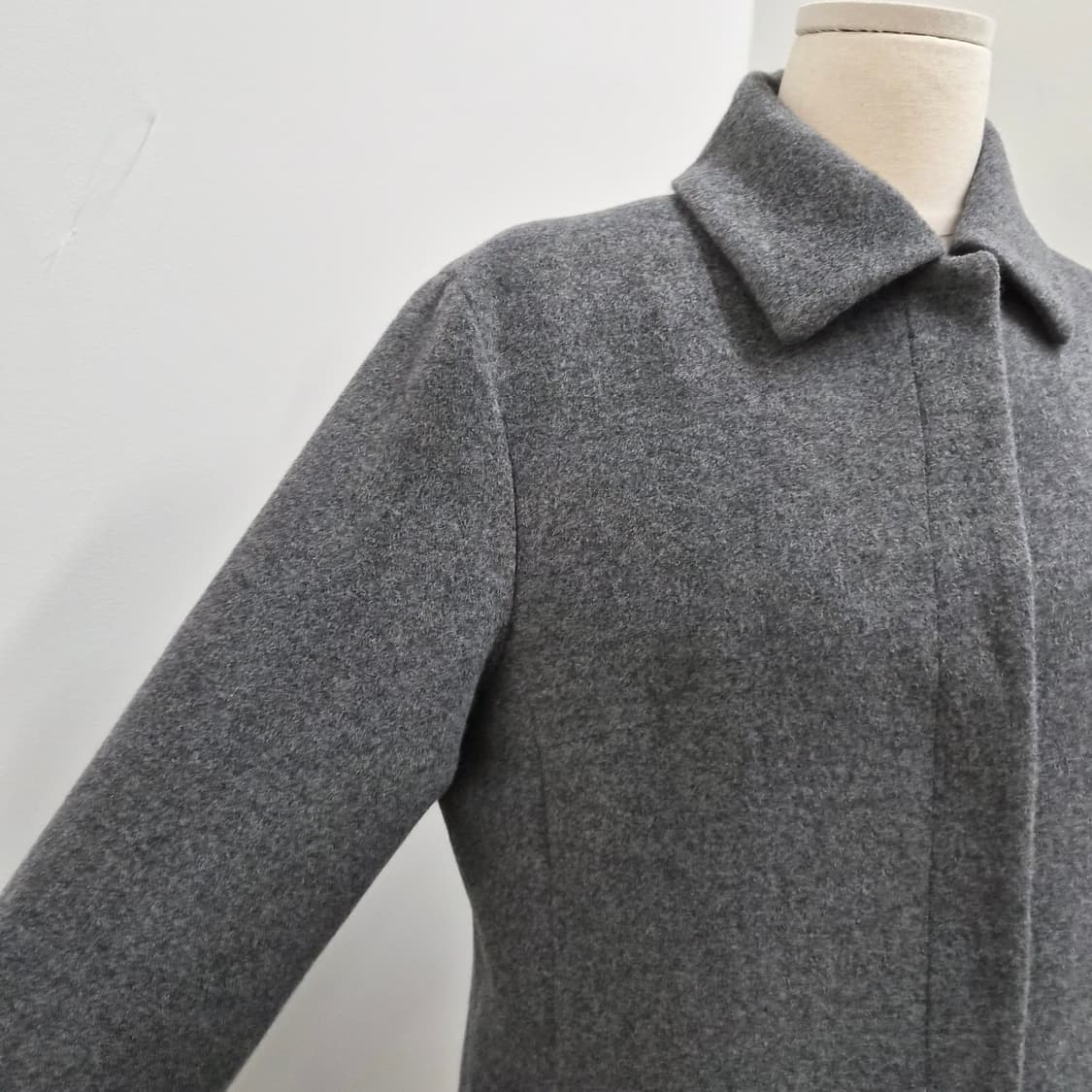 울100 클래식 그레이 롱코트 상품이미지6