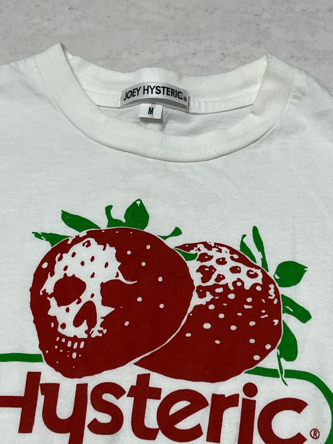 Hysteric glamour T-shirt 히스테릭글래머 해골딸기 상품이미지2