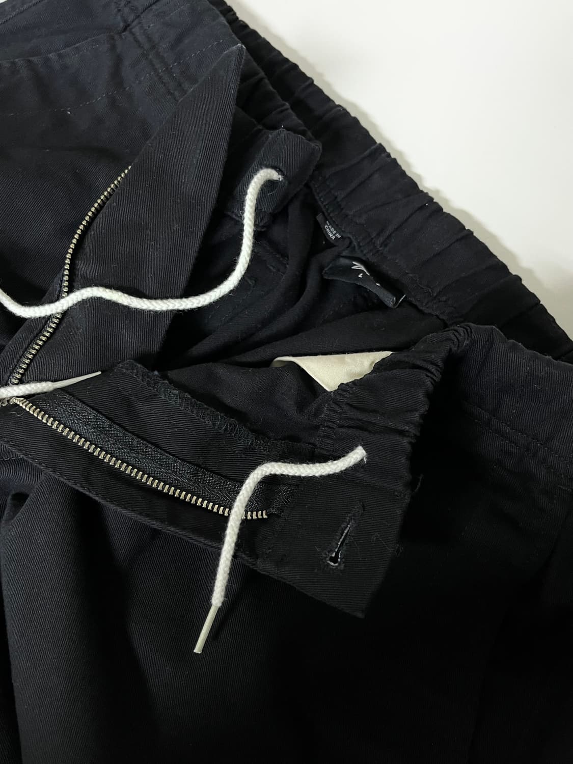 L) 스투시 Pull on beach 코튼 밴딩 팬츠 블랙 상품이미지8