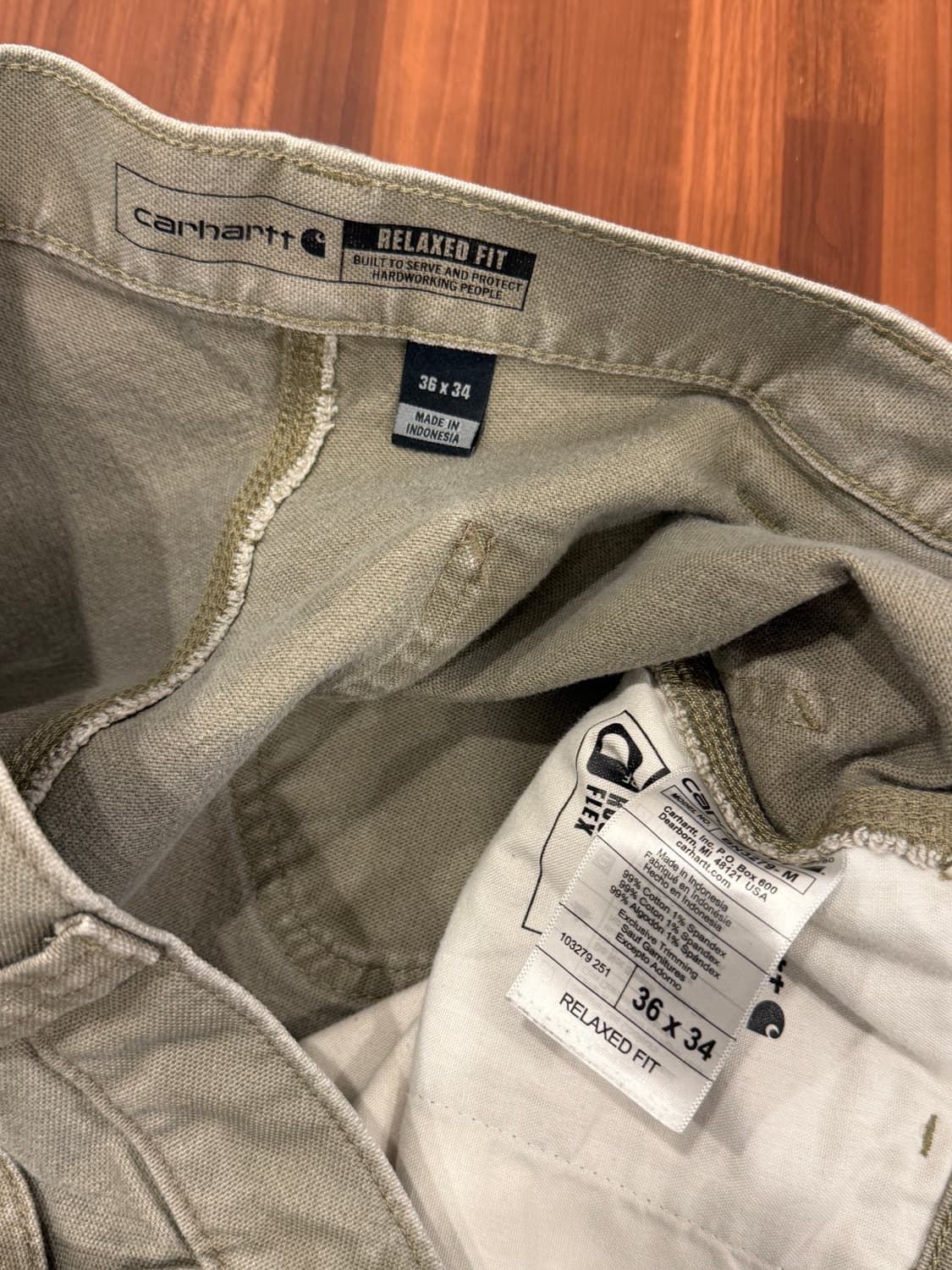 Carhartt 칼하트 덕 캔버스 싱글니 카펜터 워크 팬츠 (36) 상품이미지9