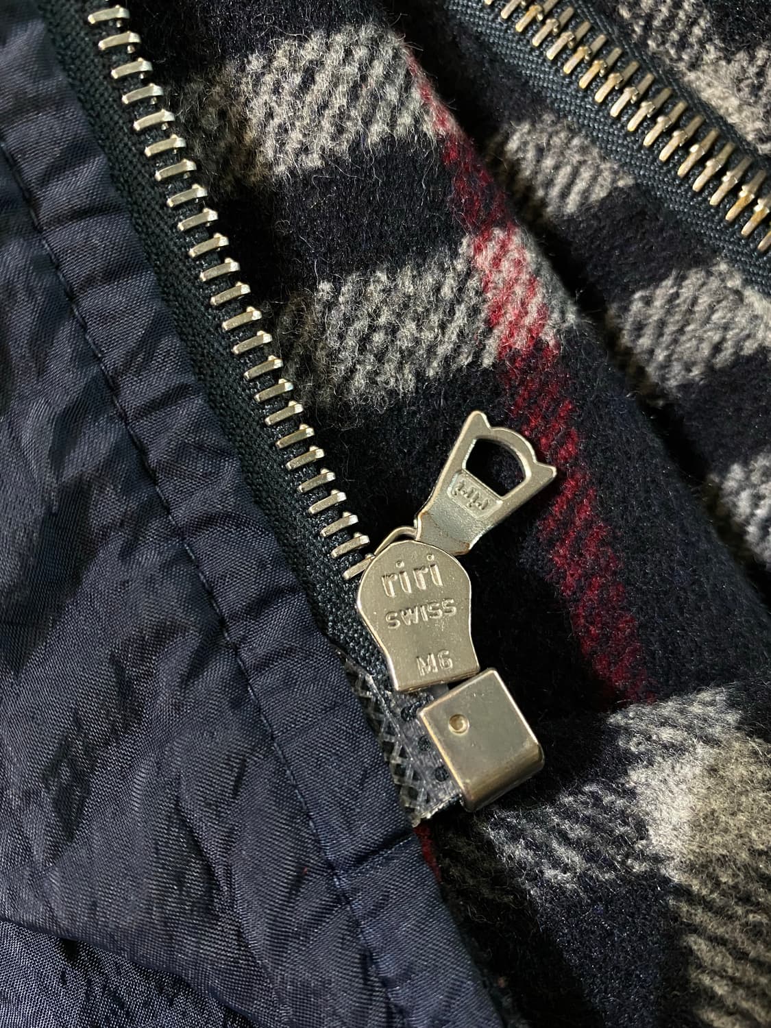 [105] 90s Faconnable 파소나블 아카이브 체크 집업 자켓 상품이미지6