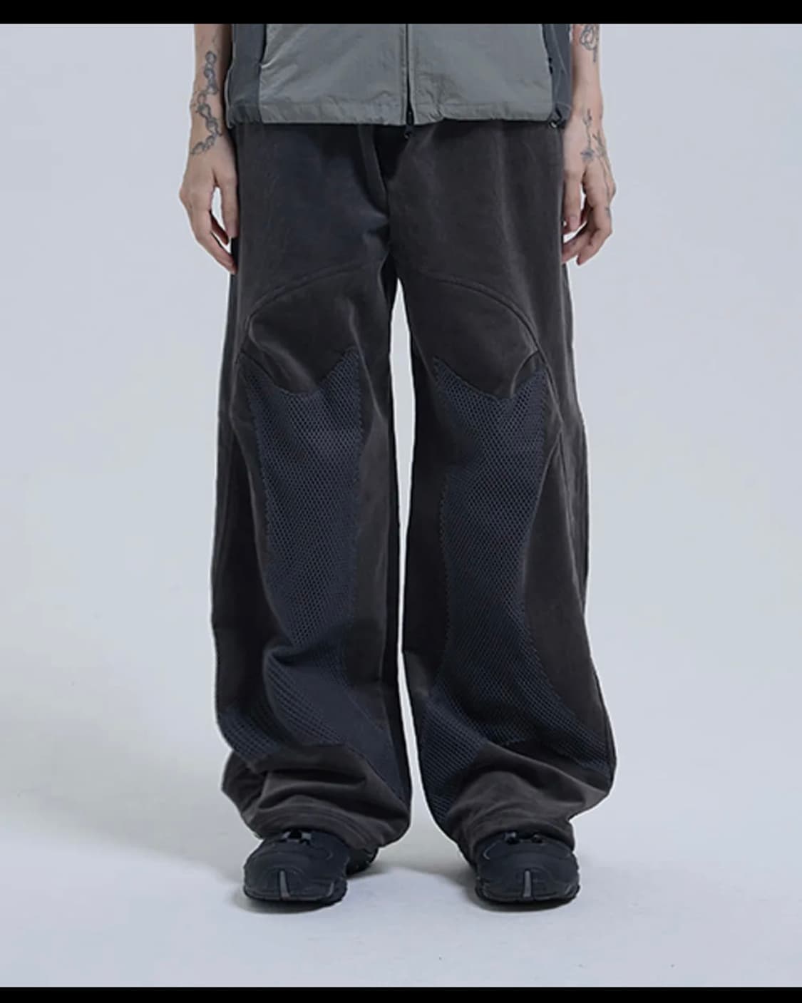 TCM corduroy mesh pants (charcoal) 상품이미지2