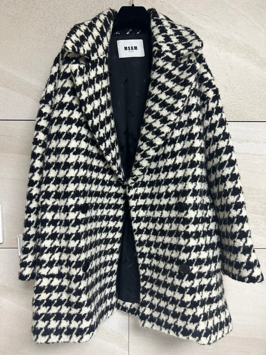 MSGM 하운드체크 코트 자켓 상품이미지1