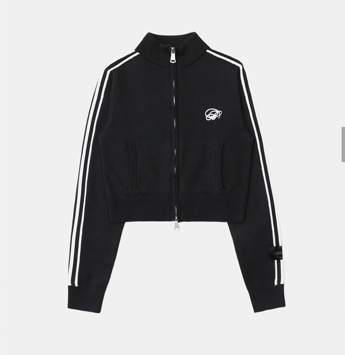 배드블러드 다크 클래식 니트 트랙 집업 상품이미지3