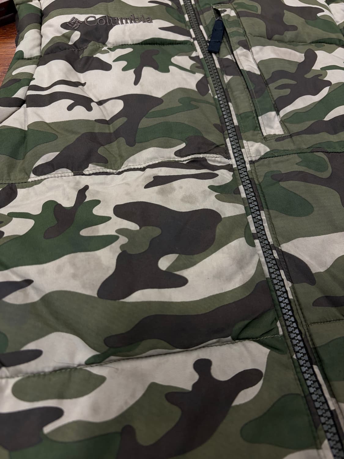 콜롬비아 카모 패딩조끼 상품이미지10
