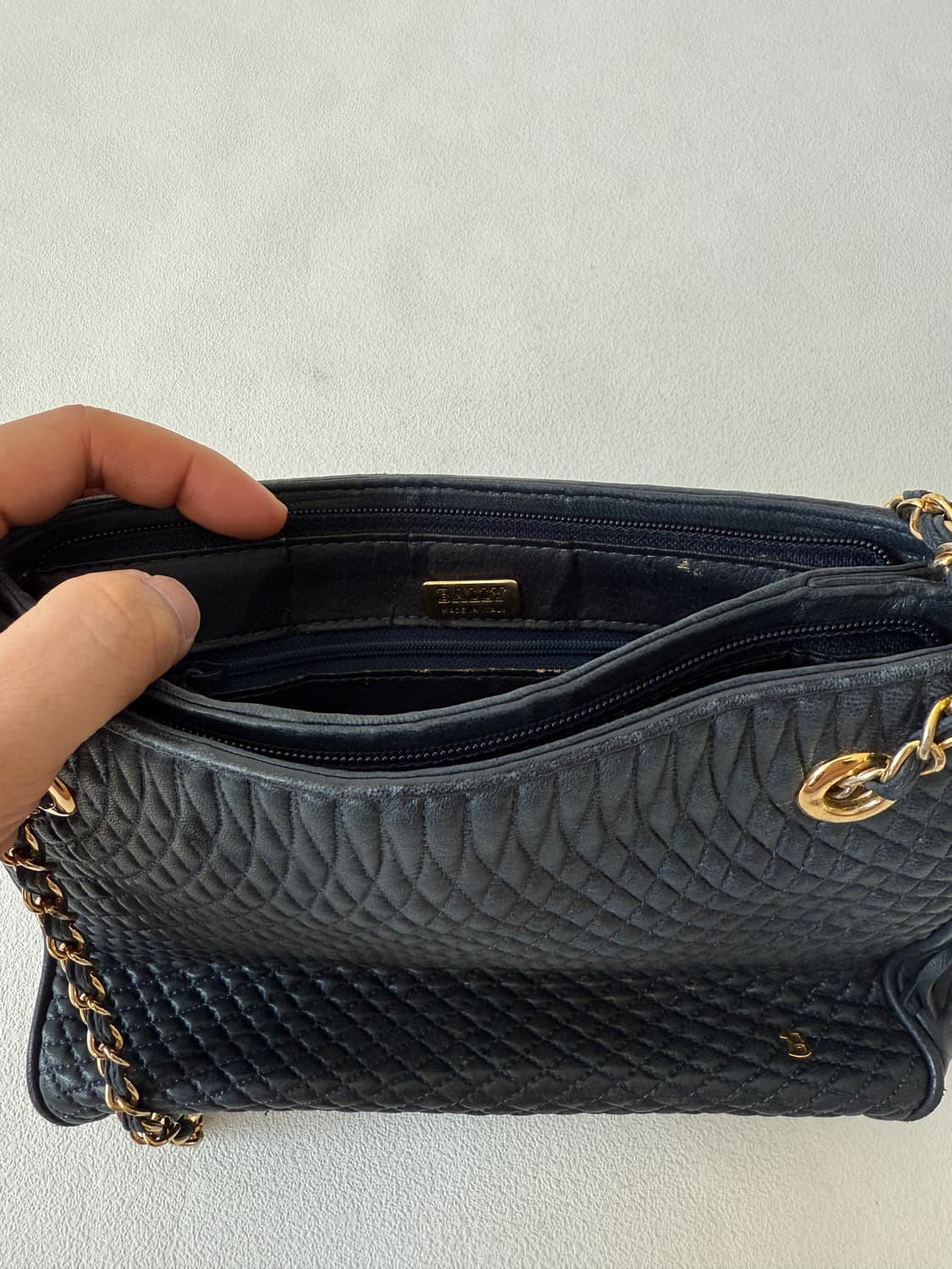 올드 발리(BALLY) 레더 체인 숄더백 상품이미지9