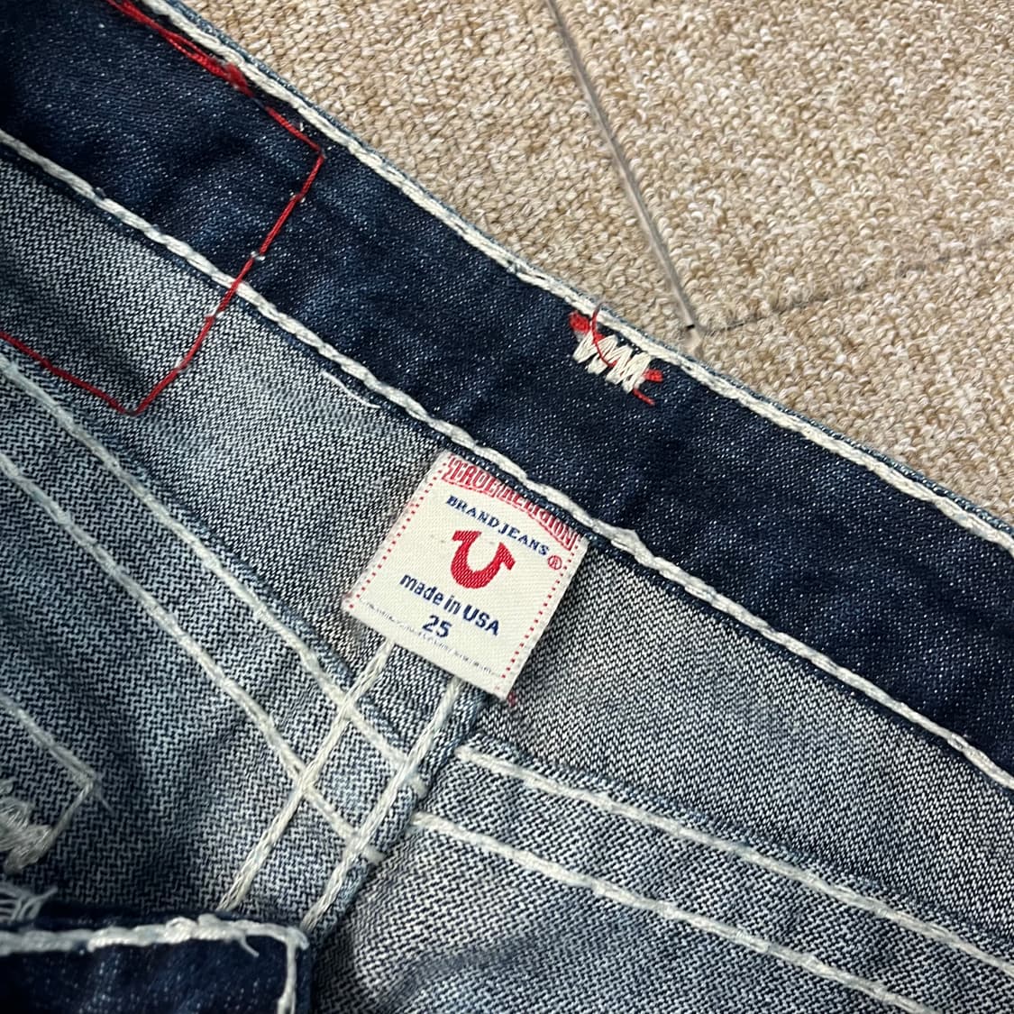  트루릴리전 데님 스카치 부츠컷 데님 팬츠 상품이미지4