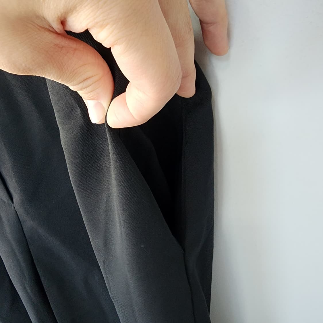 명품 블랙 반팔 점프수트 금장 단추 상품이미지5