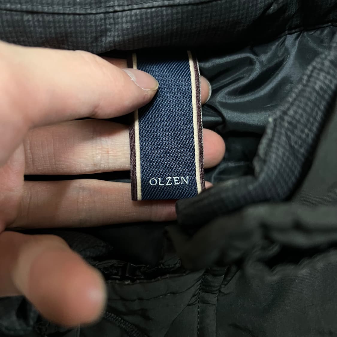 올젠 프리미엄 구스다운 코트 롱패딩 [블랙] XL/105 상품이미지4