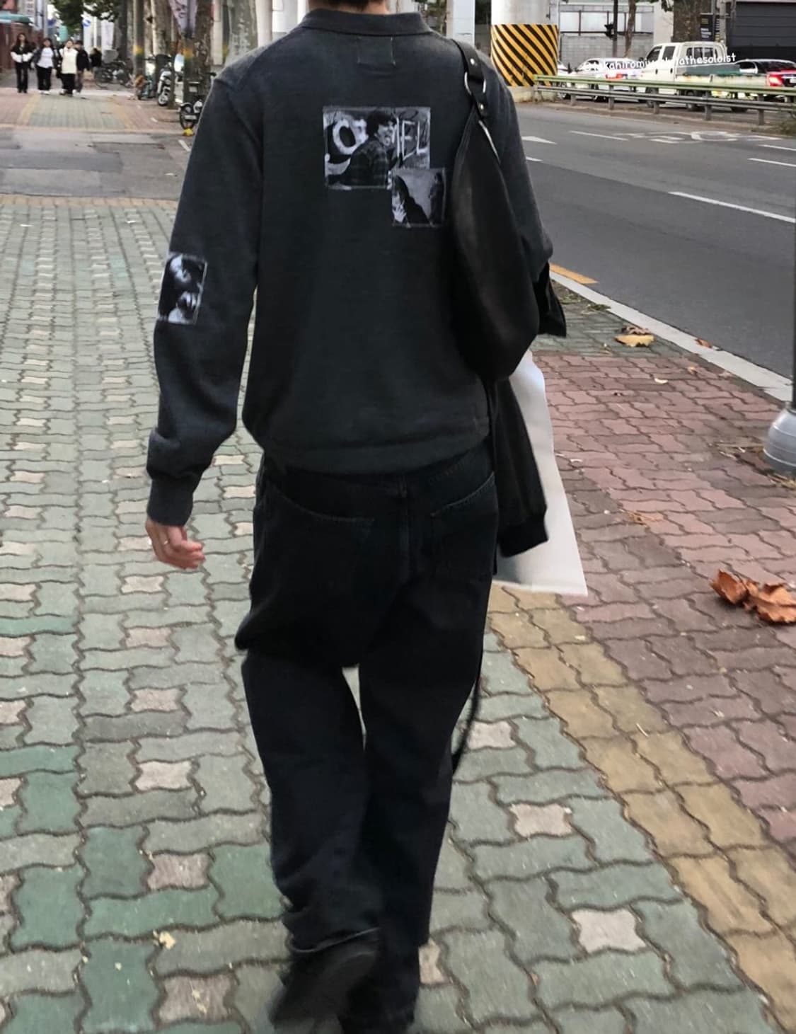 솔로이스트 폴로 카라 패치 니트 48 상품이미지2