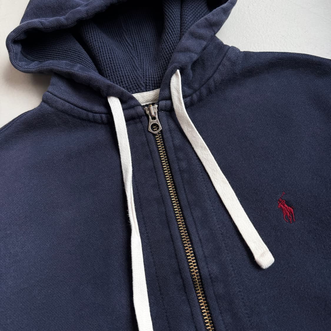 폴로 페이딩 포니 후드집업 네이비 상품이미지3