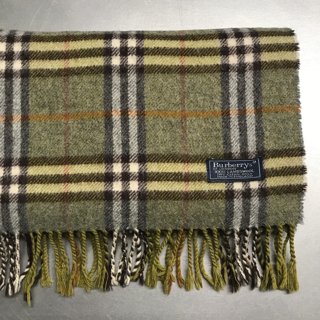 버버리 정품 램스울 머플러 카키 상품이미지3