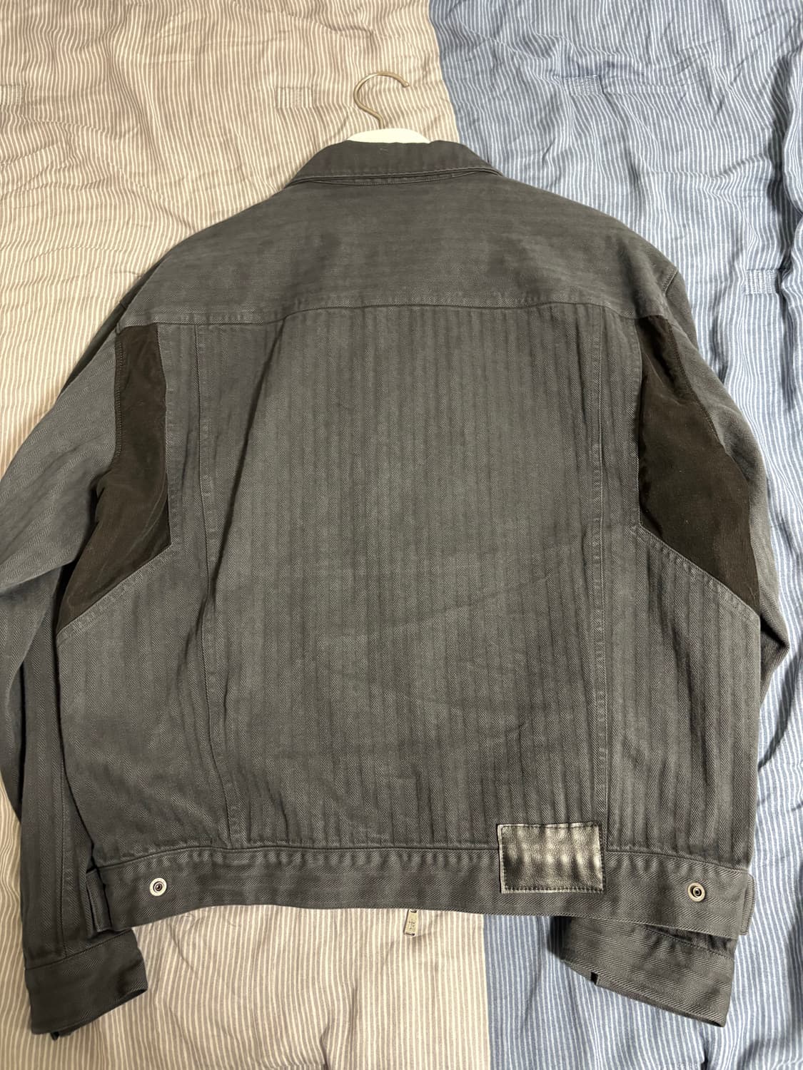 폴리테루 hbt 집 트러커 자켓 잉크블랙 (2) 팝니다. 상품이미지2