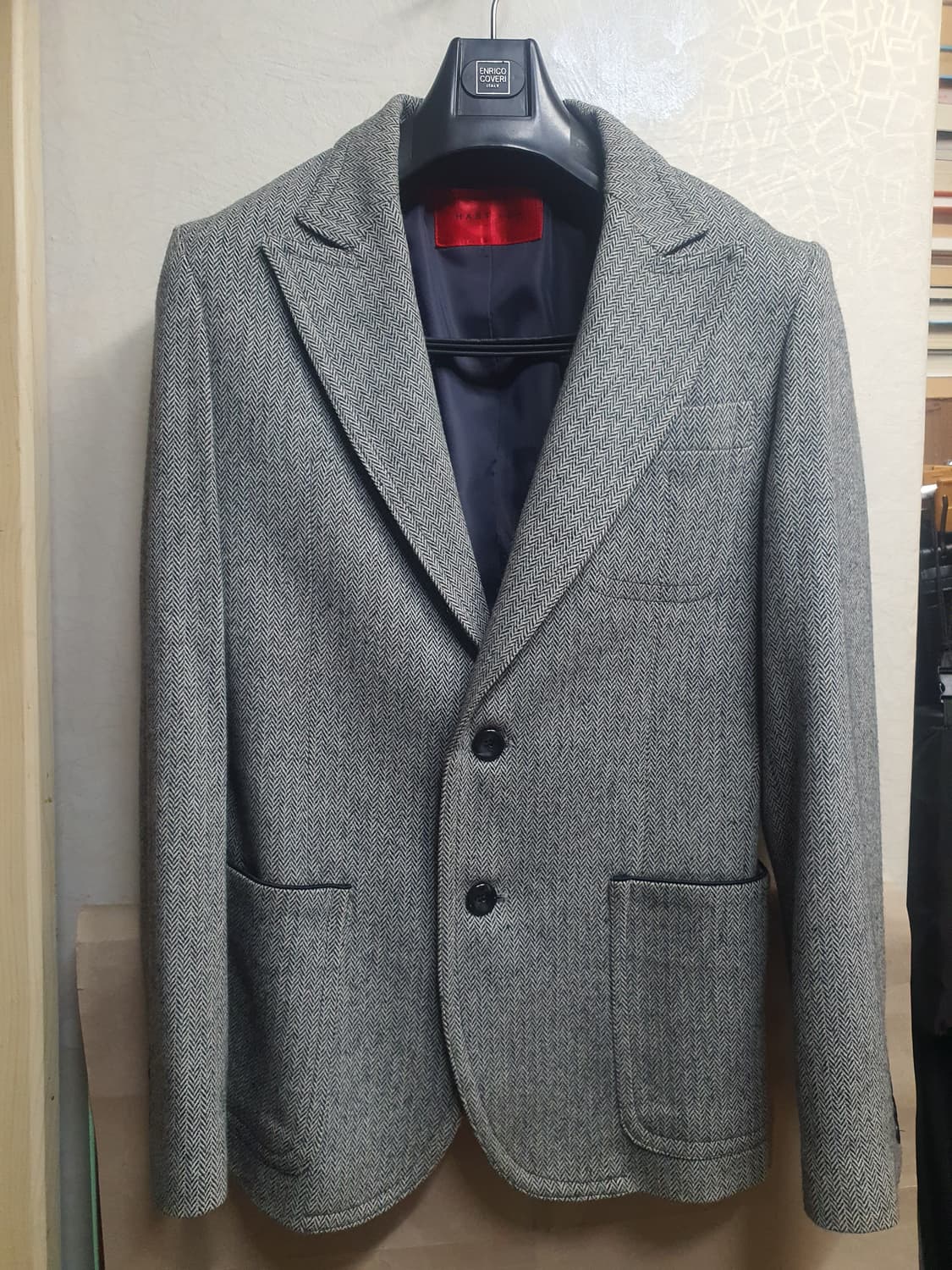 남성 그레이 해링본 블레이저 95사이즈  상품이미지1