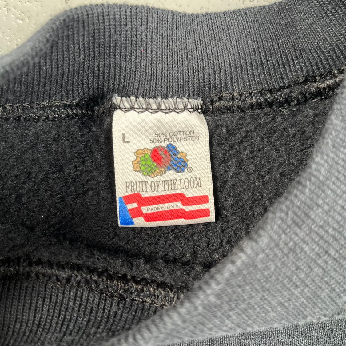 Bone 래글런 스웻셔츠 블랙 상품이미지4