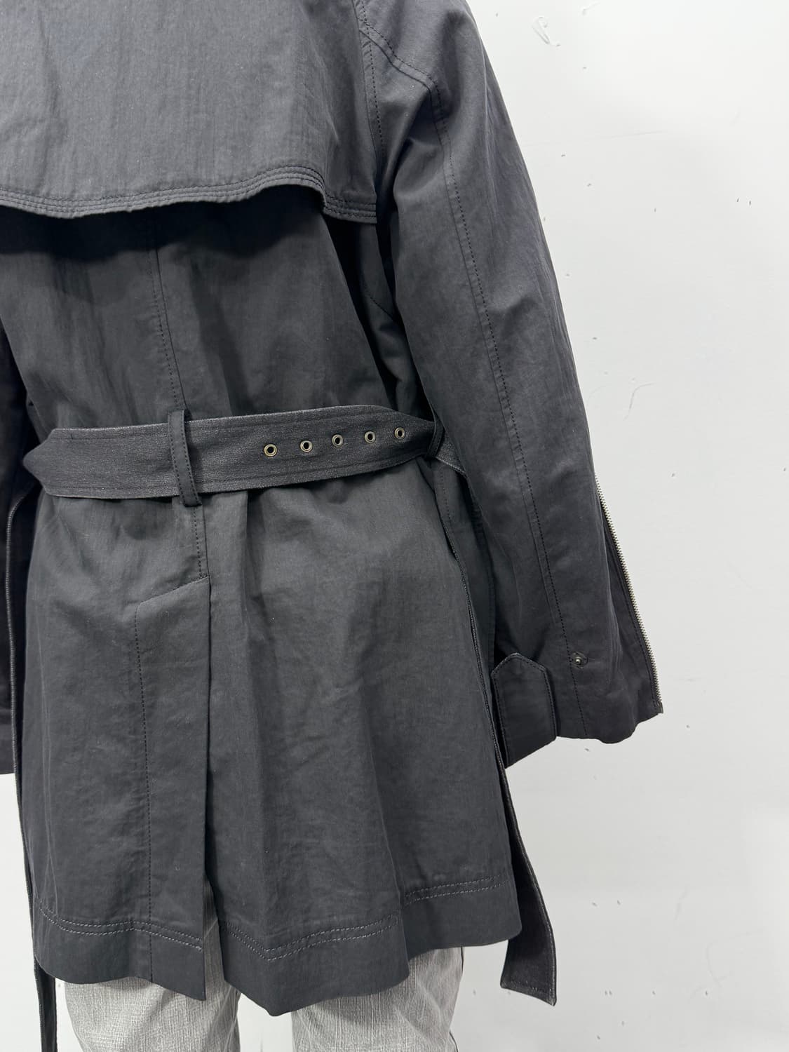 Time transform zip trench coat 상품이미지6