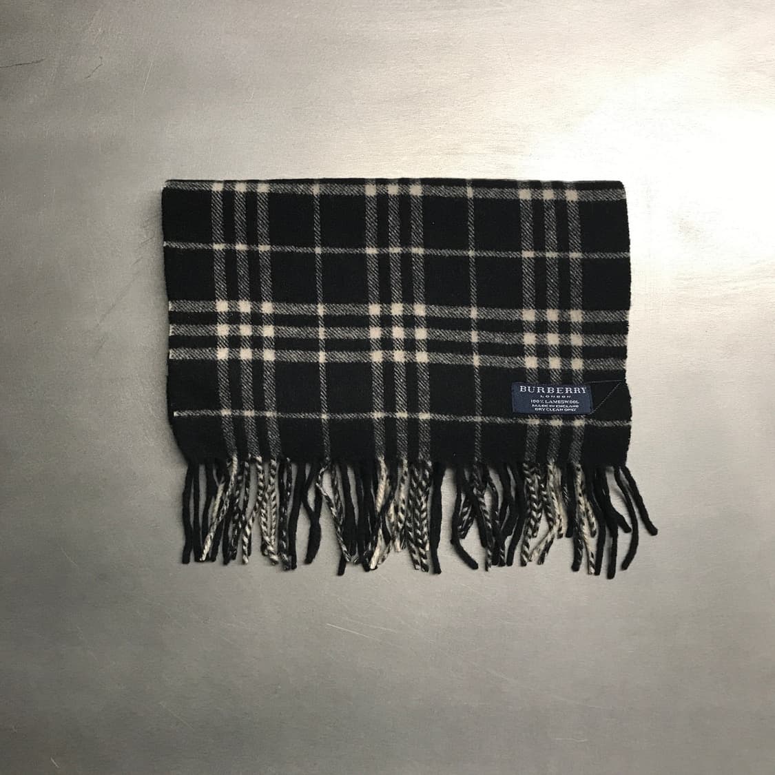 버버리 정품 램스울 머플러 블랙 상품이미지2