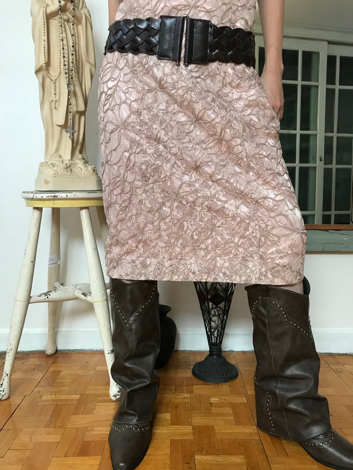 vintage lace pink one-piece 상품이미지8
