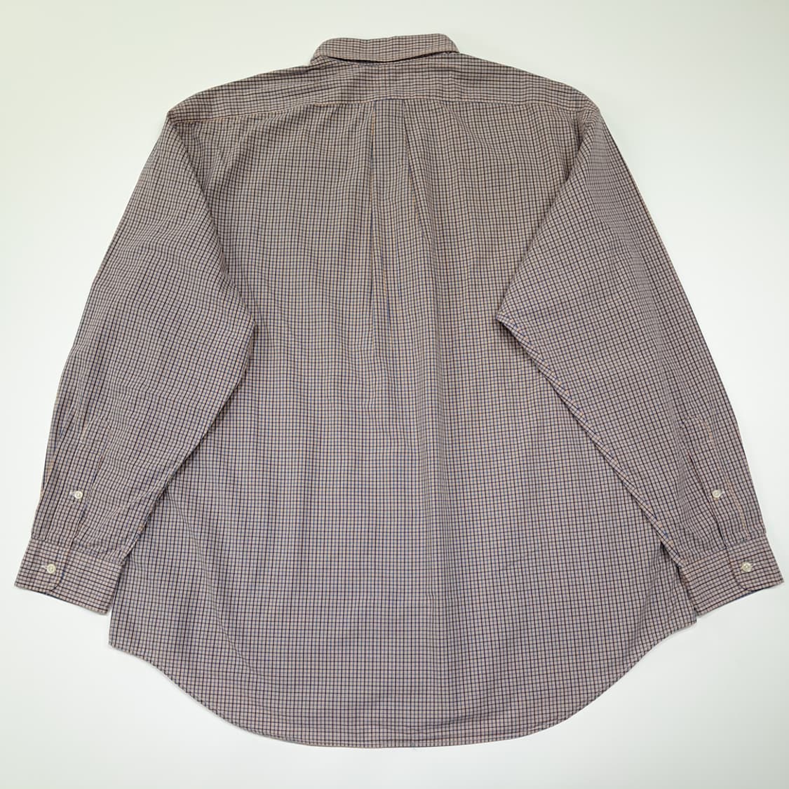 CL765 XL 폴로 90s 오렌지 네이비 마이크로 체크 버튼다운 셔츠 상품이미지7