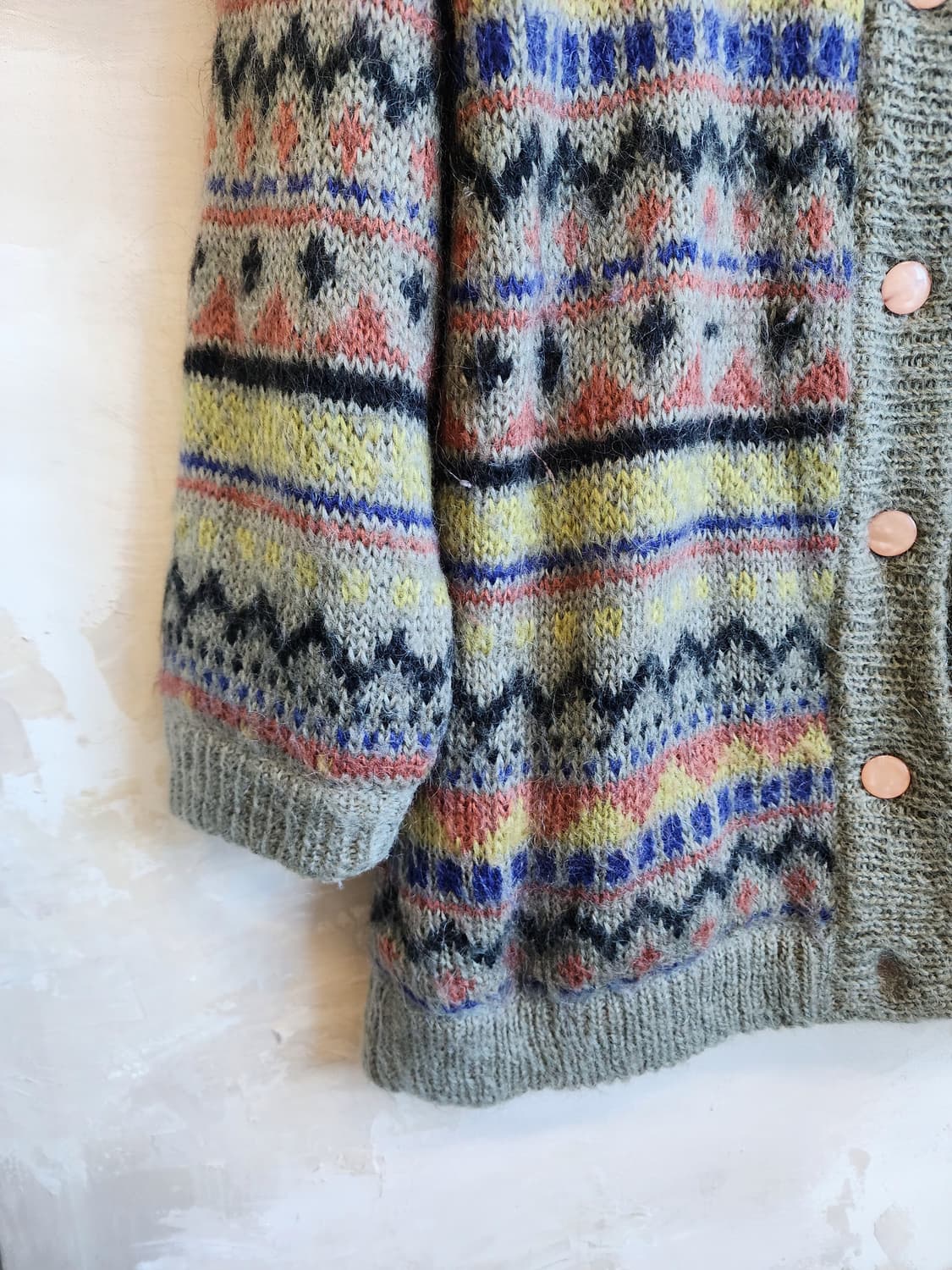 울 혼방 니트 가디건 상품이미지3