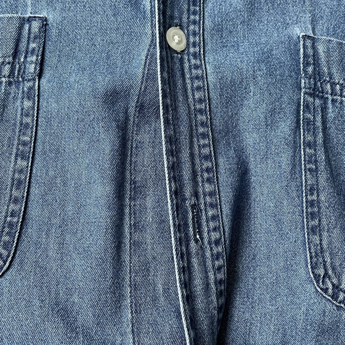 RUSTLER 빈티지 더블 체스트 포켓 데님셔츠 상품이미지4