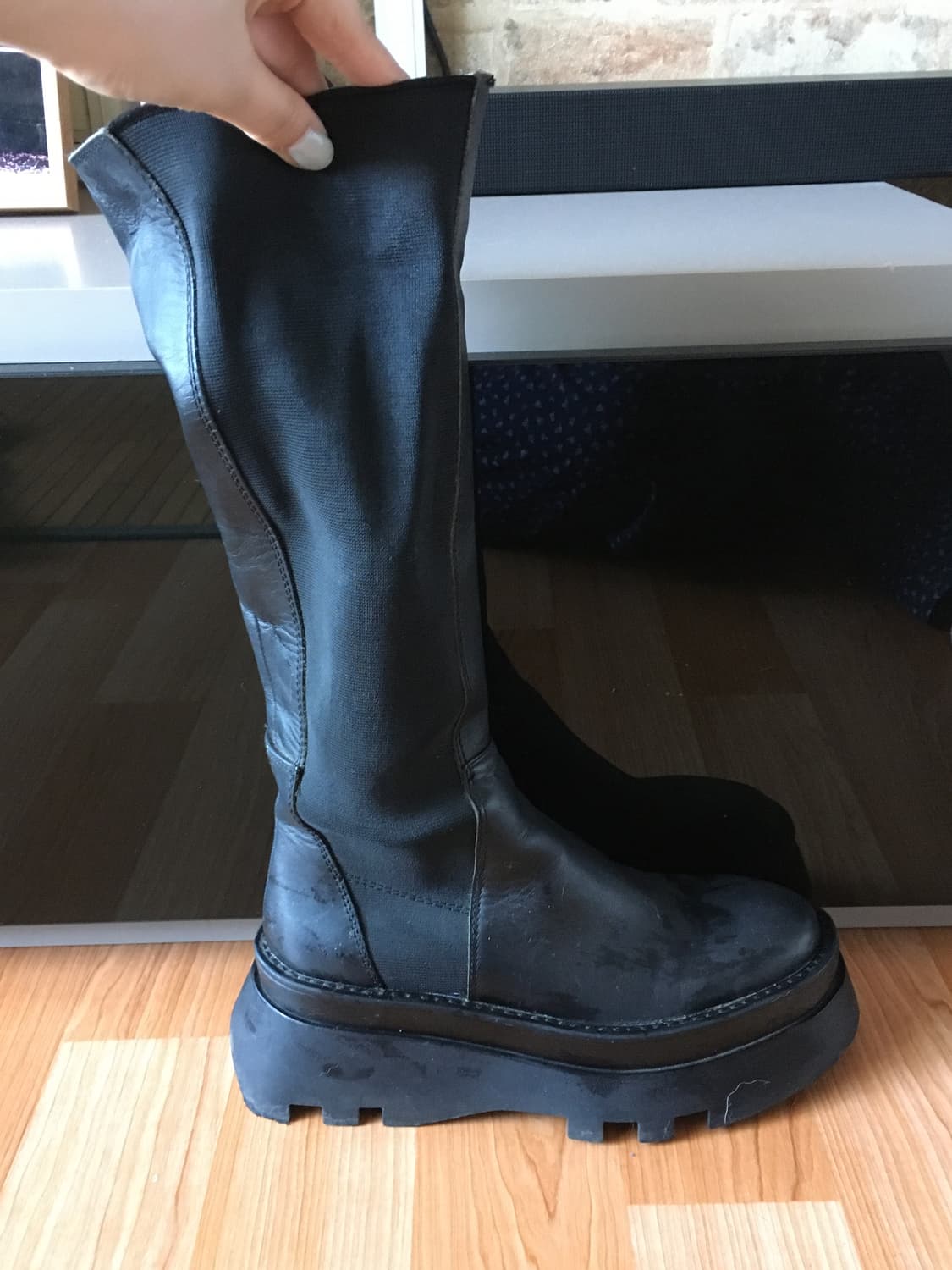 자라 플랫폼 롱부츠 상품이미지2