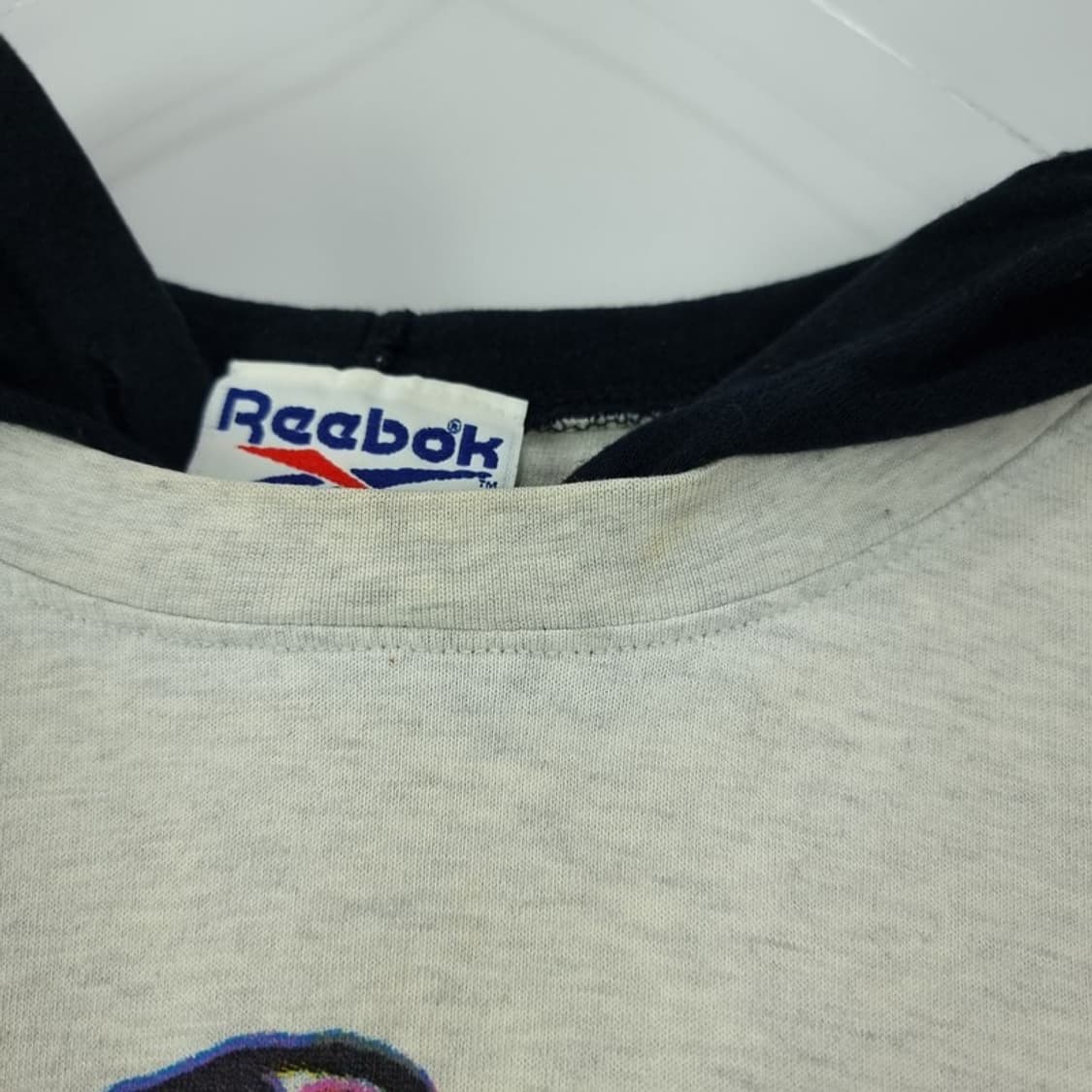 [리복] 90'S 빈티지 그래픽 레이어드 오버핏 후드 긴팔티 M20099 상품이미지9