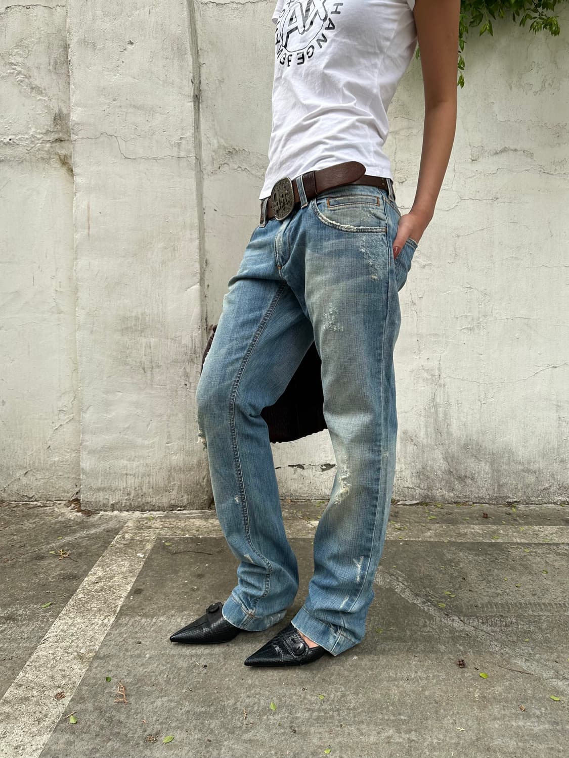 돌체앤가바나 디스트로이드 워싱 데님 상품이미지1