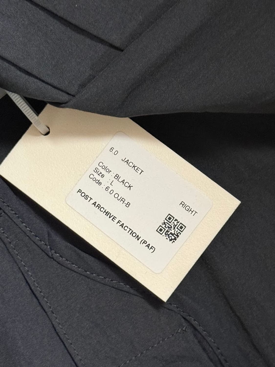 paf 6.0 right 자켓 블랙 상품이미지3