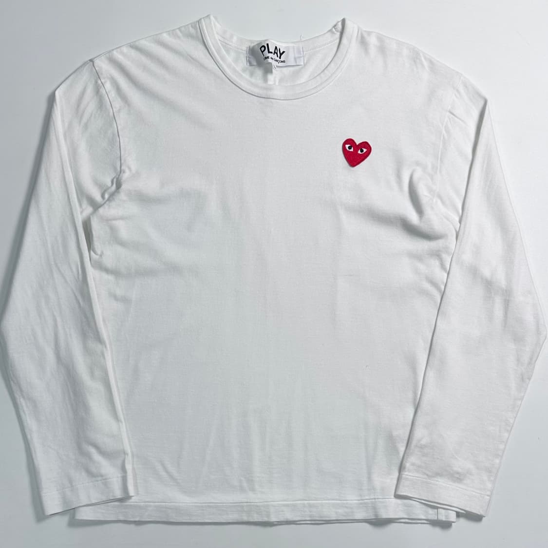 꼼데가르송 화이트 롱 슬리브   상품이미지1