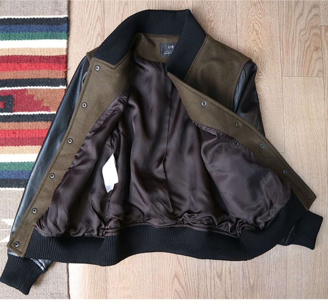 일본판 23KU 울+가죽 바시티 자켓
우먼M 상품이미지5