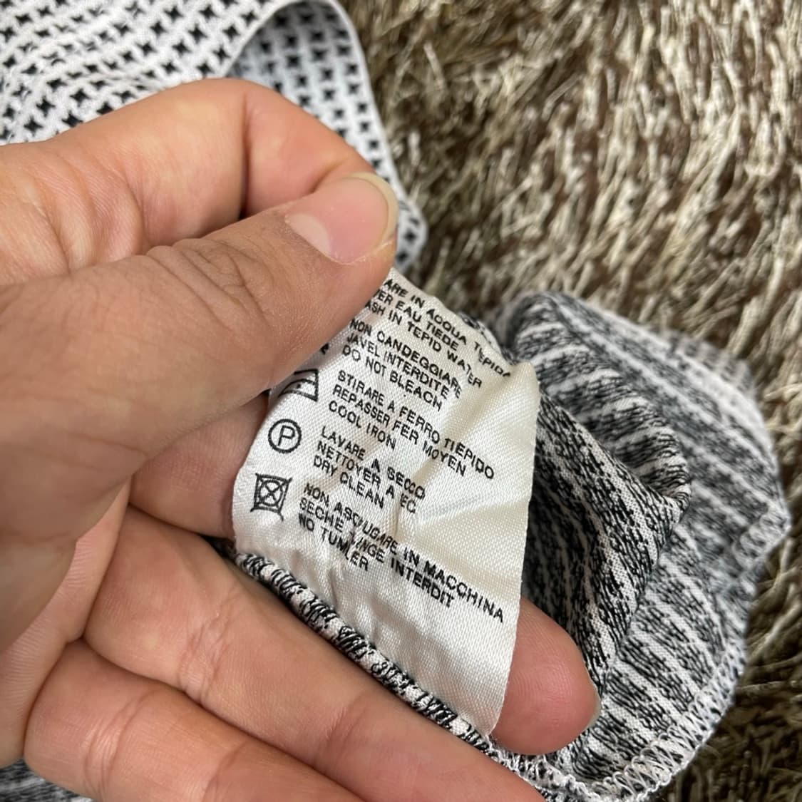 크리스찬 디올 Christian Dior CD 트리밍 코튼 반팔티셔츠 M 상품이미지5