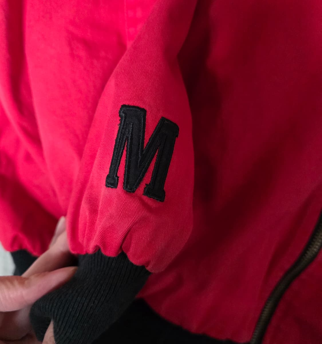 [XL] 90s 빈티지 말보로 리버시블 봄버 자켓 블랙/레드 굿컨디션 상품이미지6