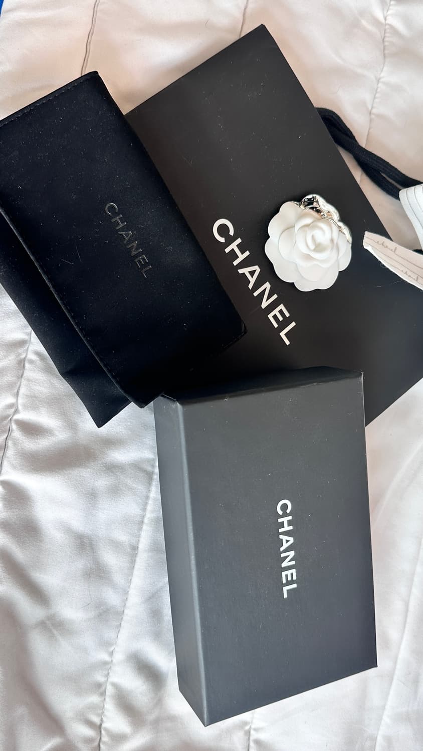 [풀구성/정품]샤넬 카드지갑 화이트 캐비어 새상품 상품이미지2