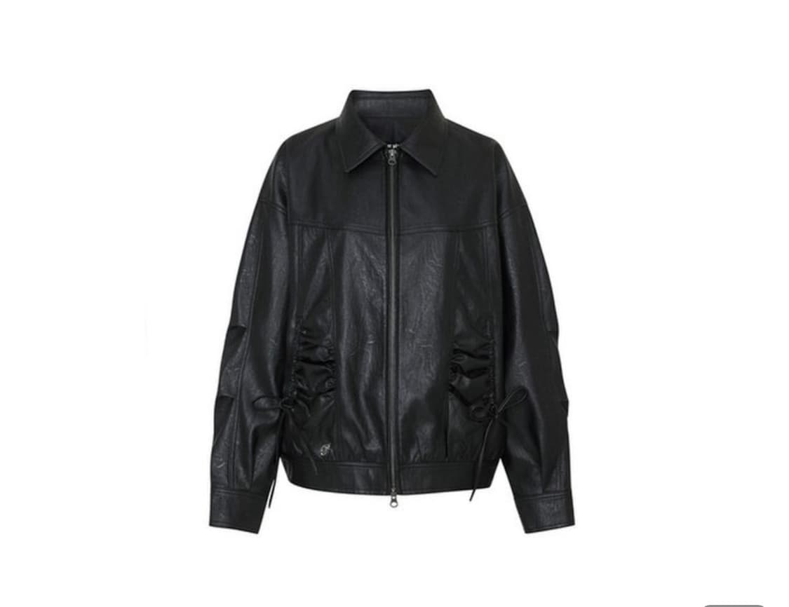 페인오어플레져 CIELO LEATHER JACKET BLACK 상품이미지1