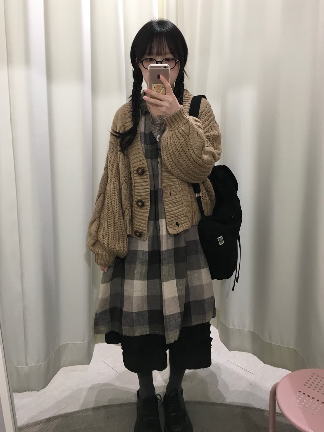 쿠키 모리걸 버튼 가디건 상품이미지2