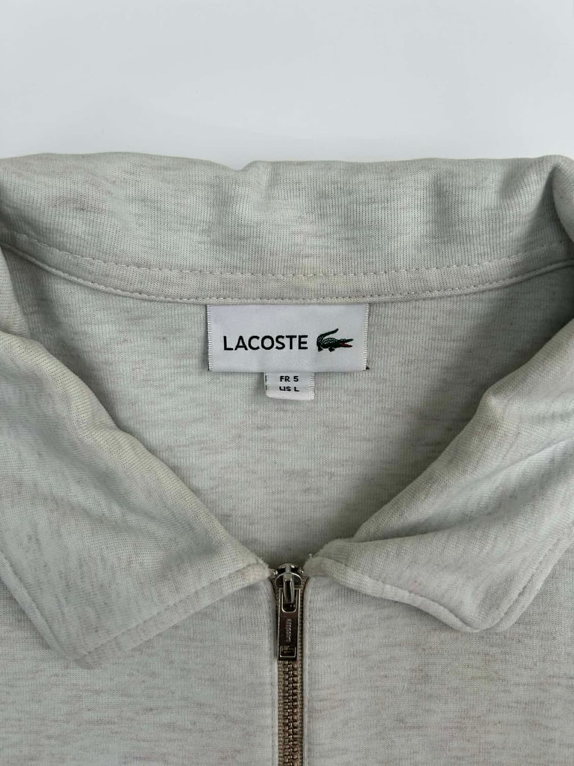 [105] 라코스테 하프집업 칼라 스웻 셔츠 라이트 그레이 상품이미지3