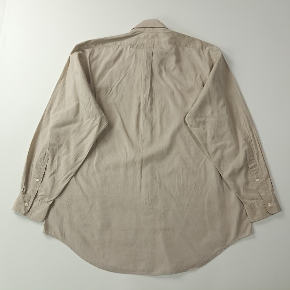 CK763 XL 폴로 90s 홍콩판 실키 베이지 셔츠 남방 상품이미지7