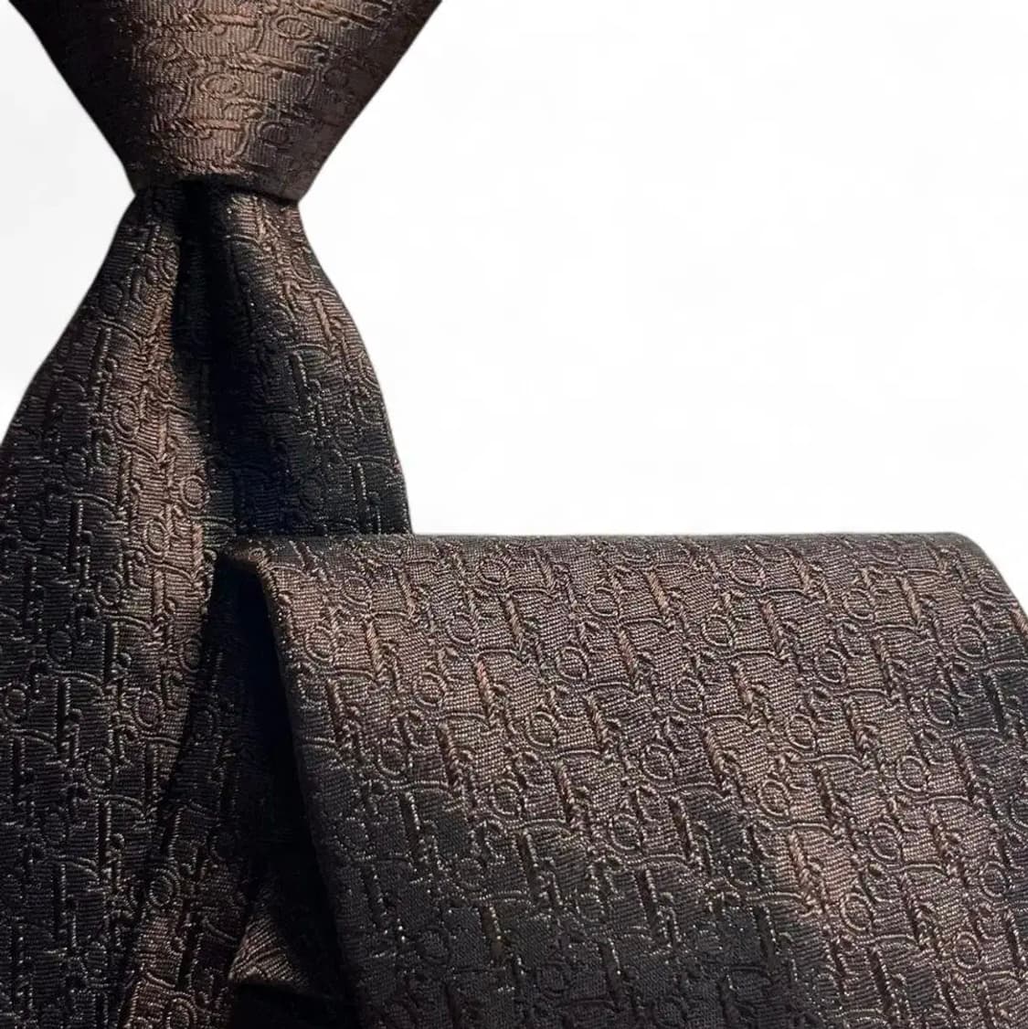 디올옴므 오블리크 자카드 패턴 실크 넥타이 상품이미지1