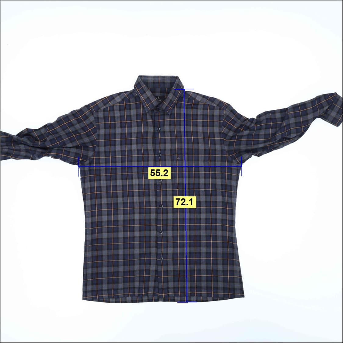 100 랑방 체크 긴팔 셔츠 0618J2 상품이미지5