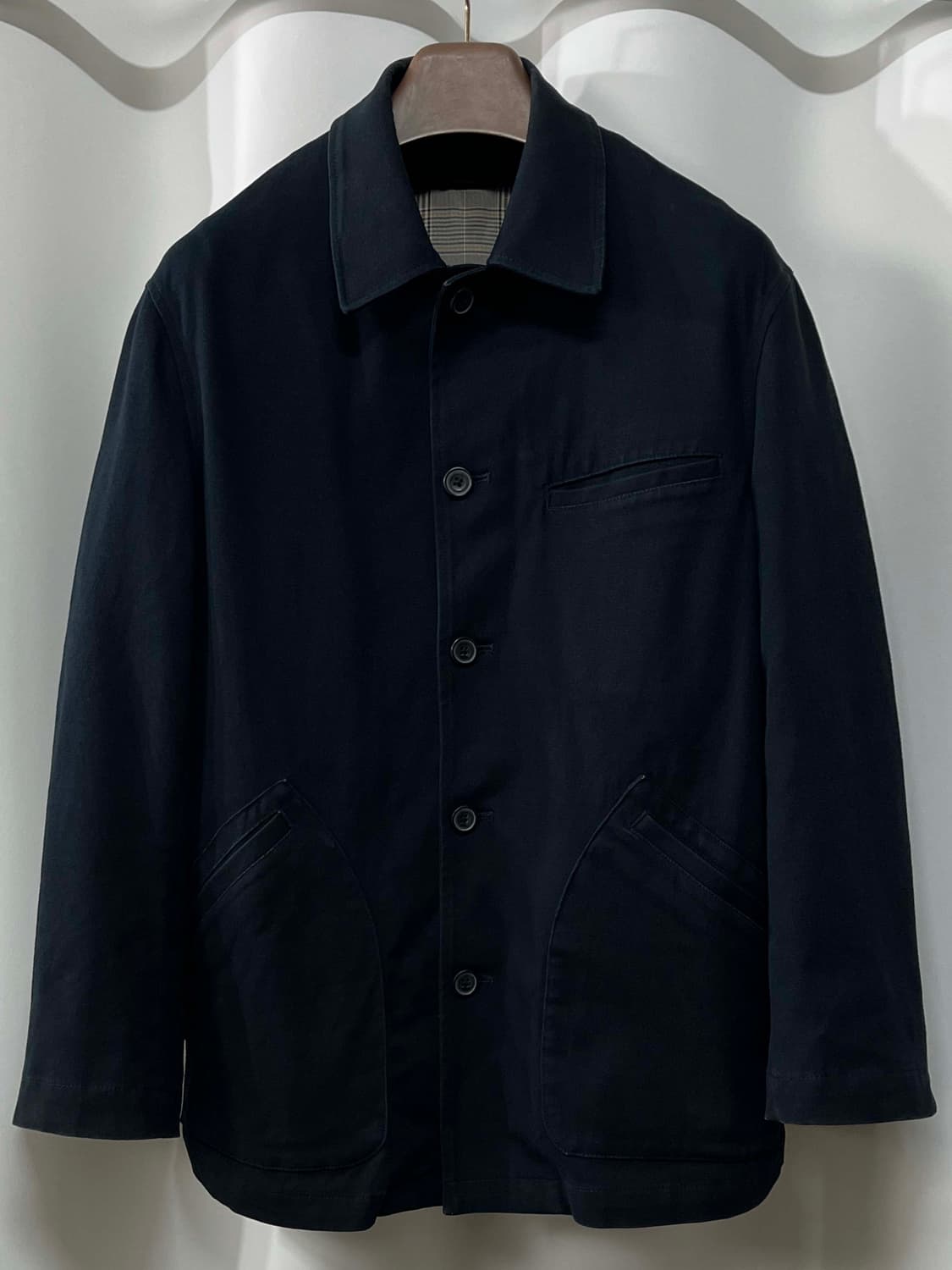 80's 챕스 랄프로렌 블랙 코튼트윌 헌팅 카코트 초어자켓 상품이미지1