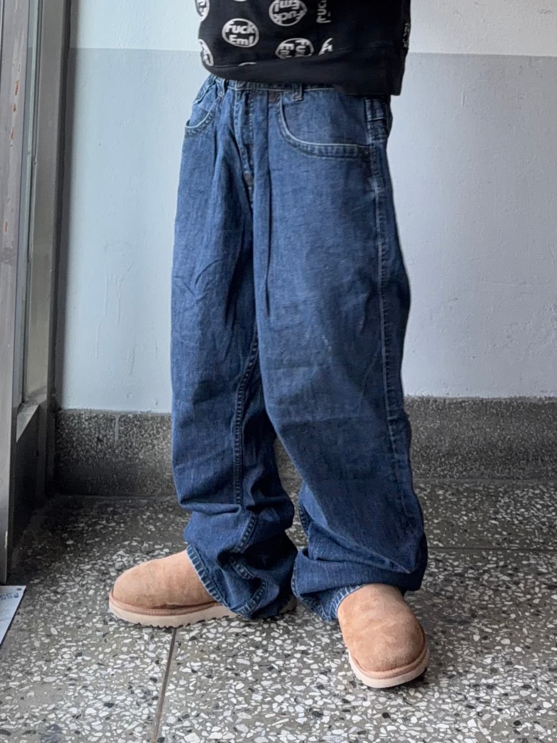 빈티지 자수 힙합팬츠 상품이미지2