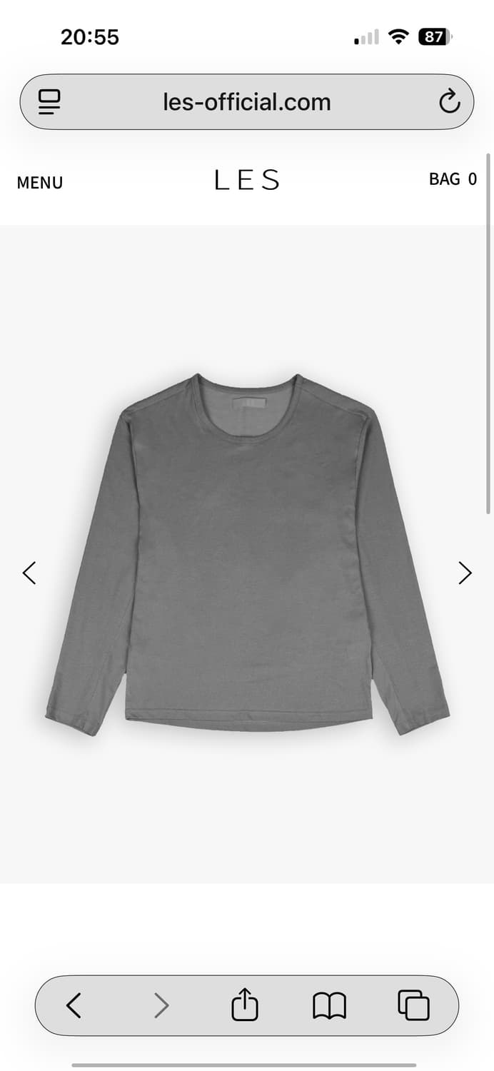 Tailored long sleeve (charcoal) 1사이즈 상품이미지1