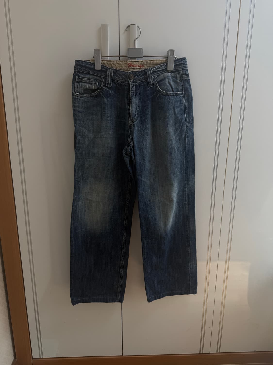 Hazzys 빈티지 스트레이프 데님팬츠 상품이미지1