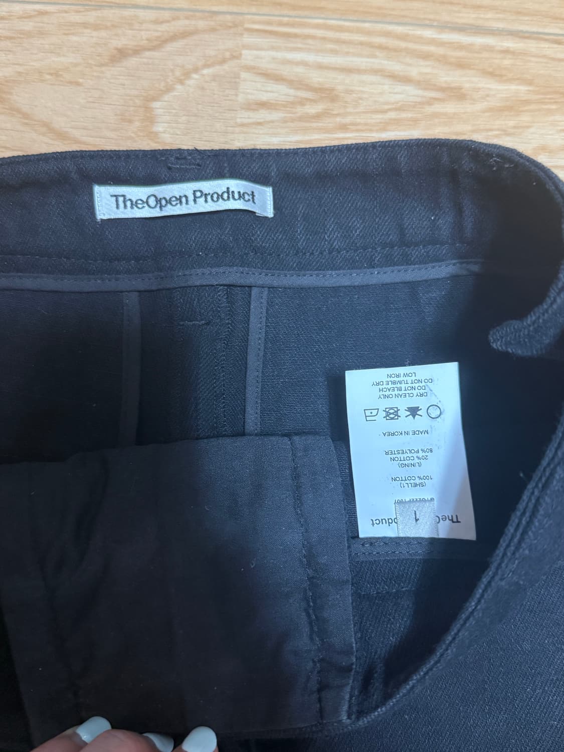 더오픈프로덕트 래이스업 반바지 블랙 상품이미지3